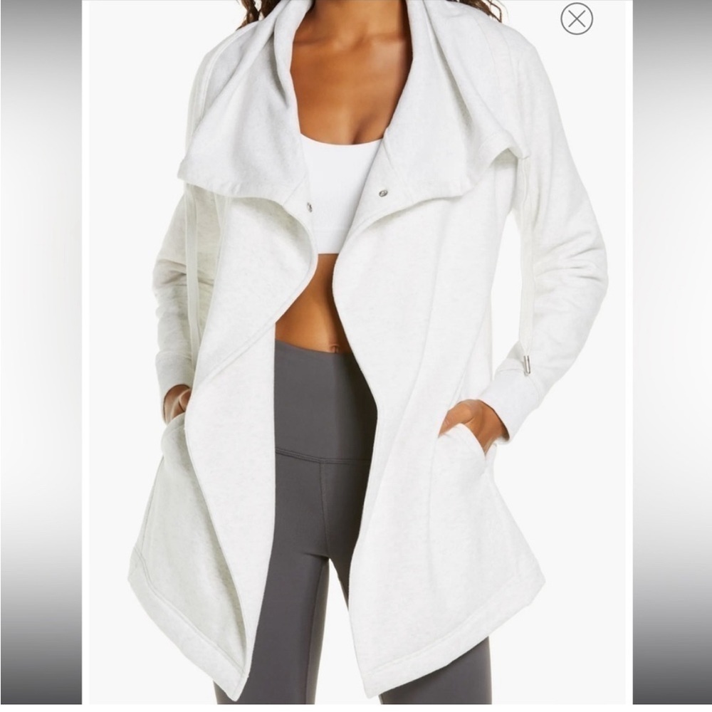 Zella Amazing Cozy Wrap - Ivory Dove Heather size XS